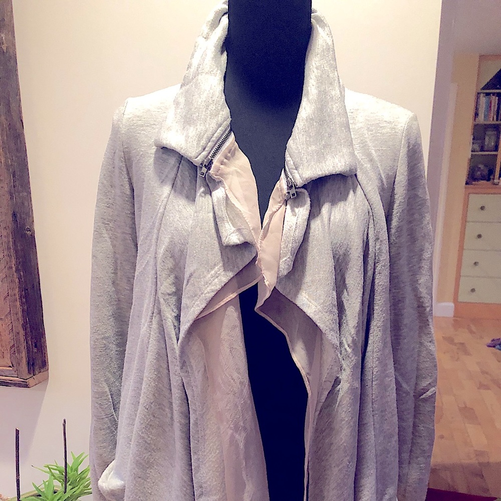 Bordeaux sweatshirt cardigan